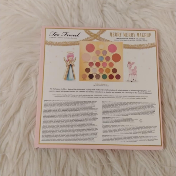 🎄FIRM! NWT TOO FACED MERRY MERRY MAKEUP FACE AND EYE PALETTE (LIMITED EDITION) - Picture 4 of 14